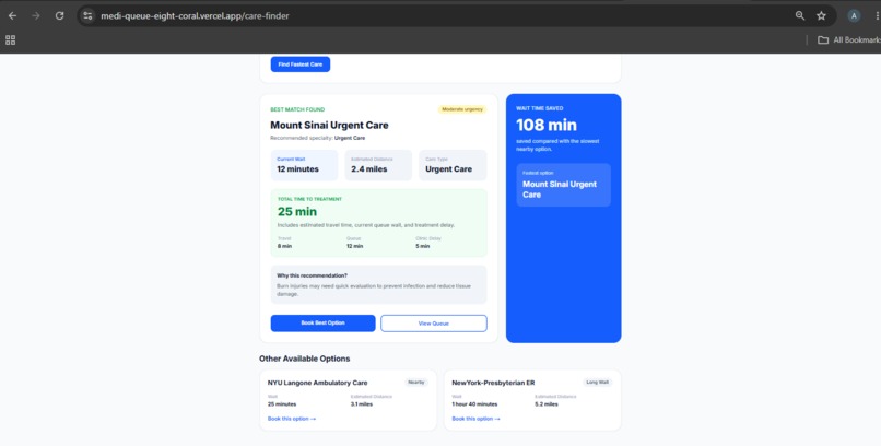 MediQueue – screenshot 2