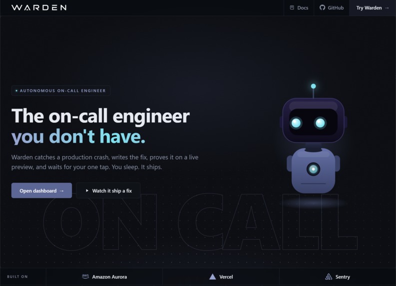 Warden: The AI On-Call Engineer – screenshot 1