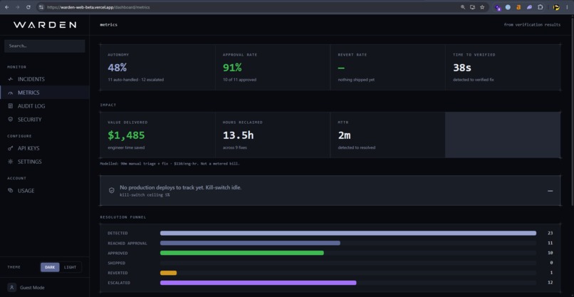 Warden: The AI On-Call Engineer – screenshot 6