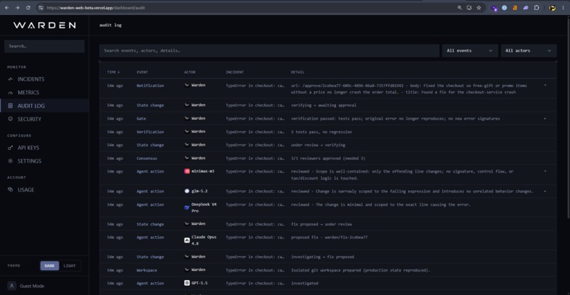 Warden: The AI On-Call Engineer – screenshot 7