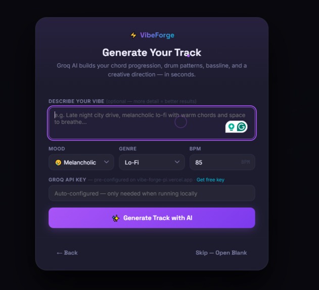 VibeForge – screenshot 3