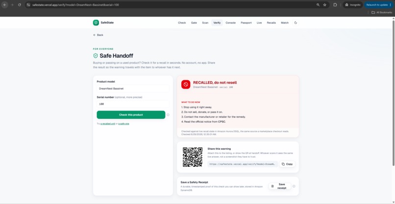SafeState – screenshot 3