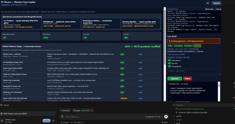 PC Doctor Maestro Copilot — Sovereign Field Case AI – screenshot 6