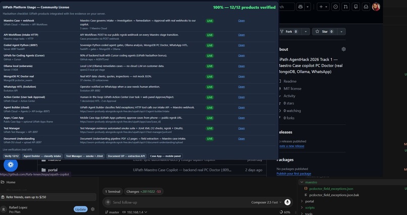 PC Doctor Maestro Copilot — Sovereign Field Case AI – screenshot 8