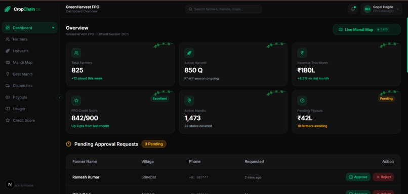 CropChain OS – screenshot 3