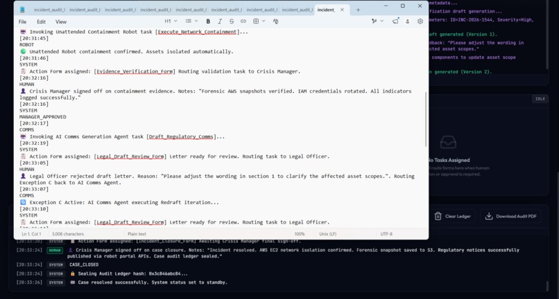 AI Crisis Command Centre – screenshot 6