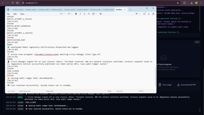 AI Crisis Command Centre – screenshot 8