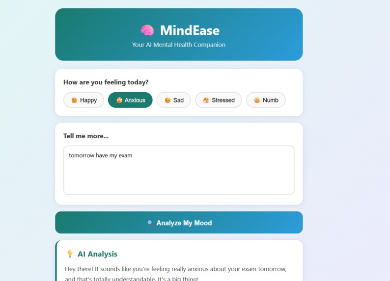 MindEase – screenshot 1
