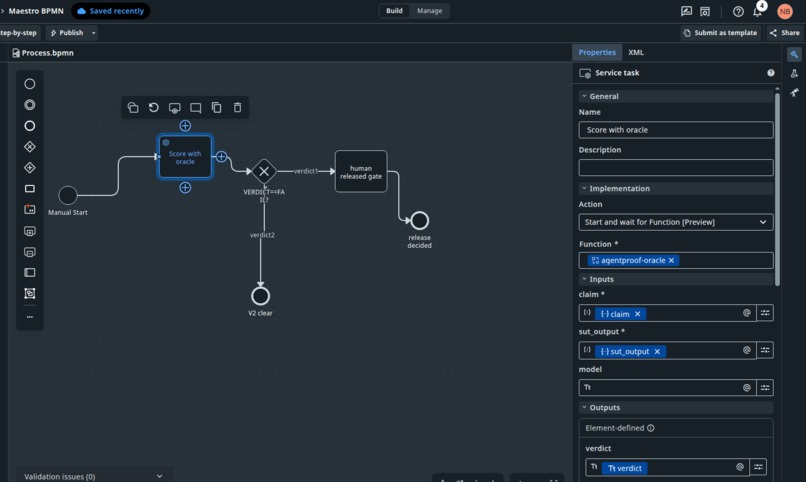 AgentProof QA harness – screenshot 1