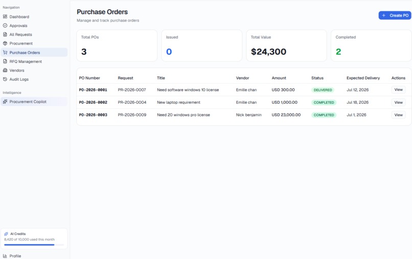 ProcureAI – screenshot 3