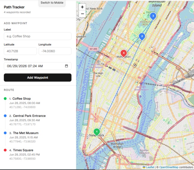 Path Tracker – screenshot 1