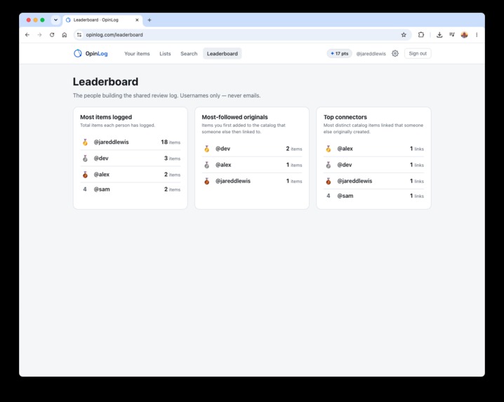 OpinLog – screenshot 5