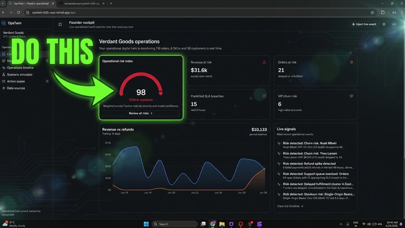 OpsTwin – screenshot 2