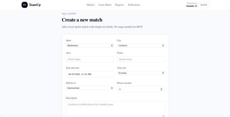 TeamUp – screenshot 4