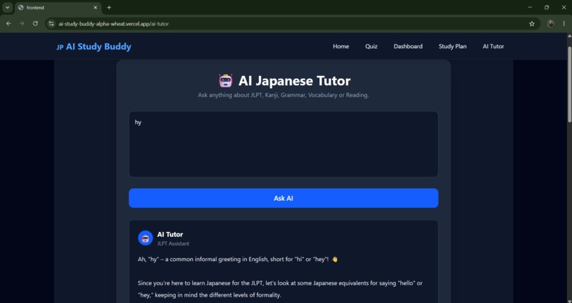 AI Study Buddy for JLPT – screenshot 4