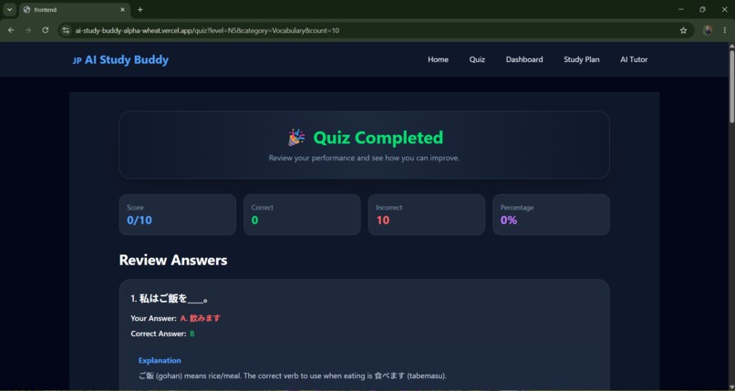 AI Study Buddy for JLPT – screenshot 7