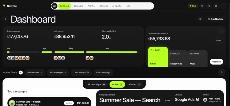 Nexlytic – screenshot 4