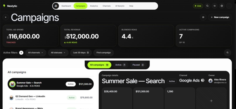 Nexlytic – screenshot 5