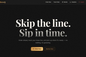 BrewQ: Smart Cafe Ordering & Barista Management Platform