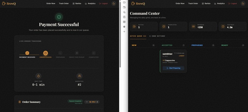 BrewQ: Smart Cafe Ordering & Barista Management Platform – screenshot 6