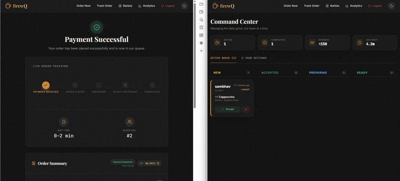 BrewQ: Smart Cafe Ordering & Barista Management Platform – screenshot 7