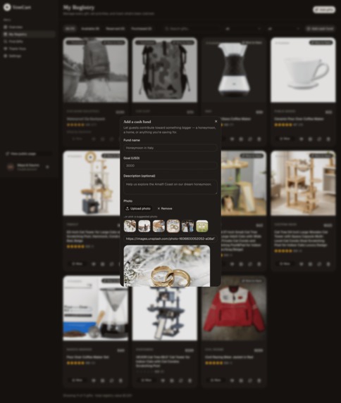 VowCart: AI-Powered Universal Wedding Registry – screenshot 5