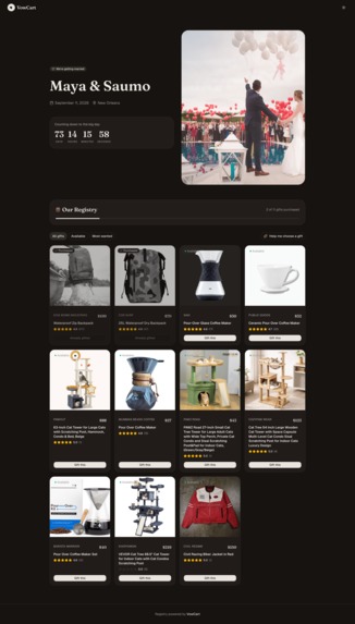 VowCart: AI-Powered Universal Wedding Registry – screenshot 9