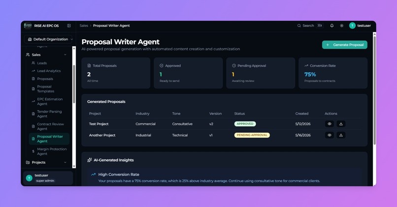 RISE AI - Solar EPC Operating System – screenshot 10