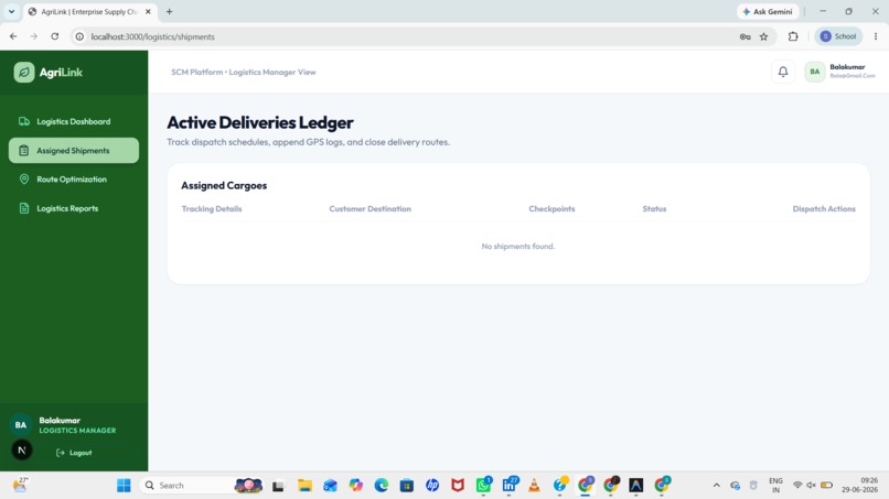 AgriLink - Smart Agricultural Supply Chain Management System – screenshot 2