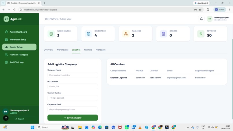 AgriLink - Smart Agricultural Supply Chain Management System – screenshot 7
