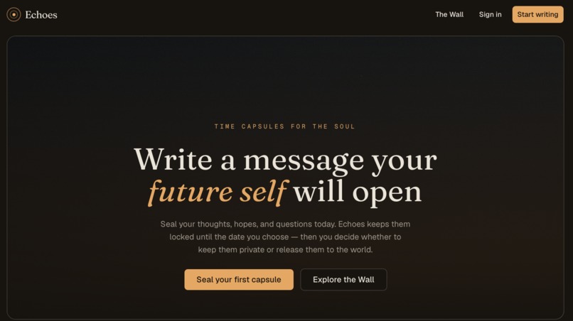 Echoes — Time Capsules for the Soul – screenshot 1