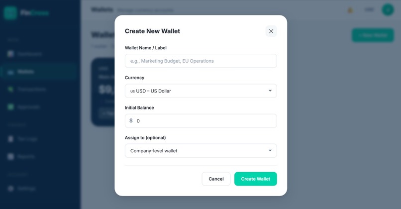 Global Multi-Currency Corporate Finance Platform – screenshot 6