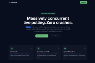 CrowdSurge: Real-Time Edge Polling for Streamers