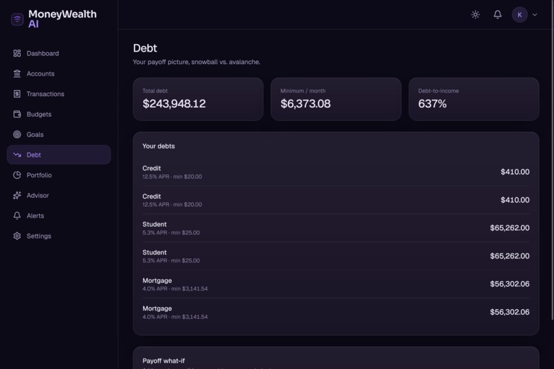 MoneyWealth AI – screenshot 6