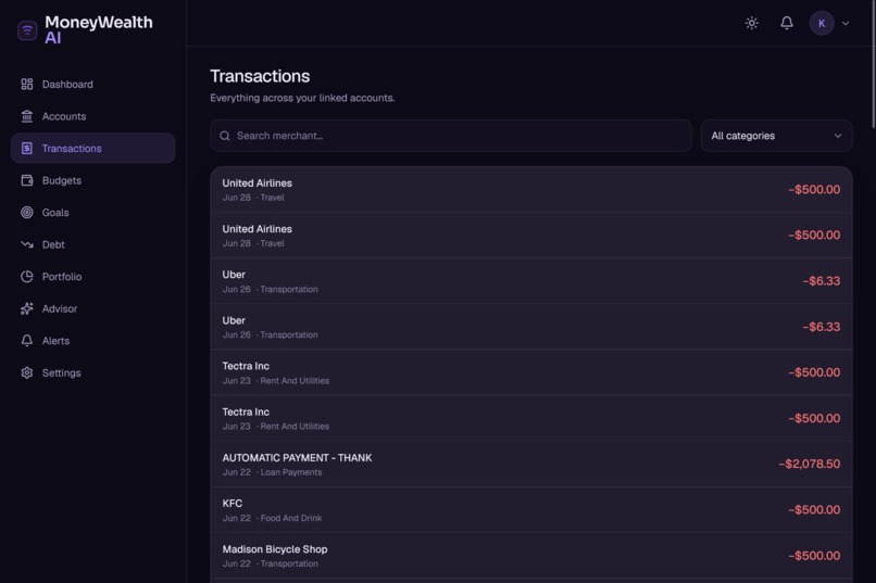 MoneyWealth AI – screenshot 3