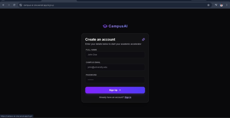 CampusAI – screenshot 2
