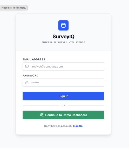 SurveyIQ – screenshot 1