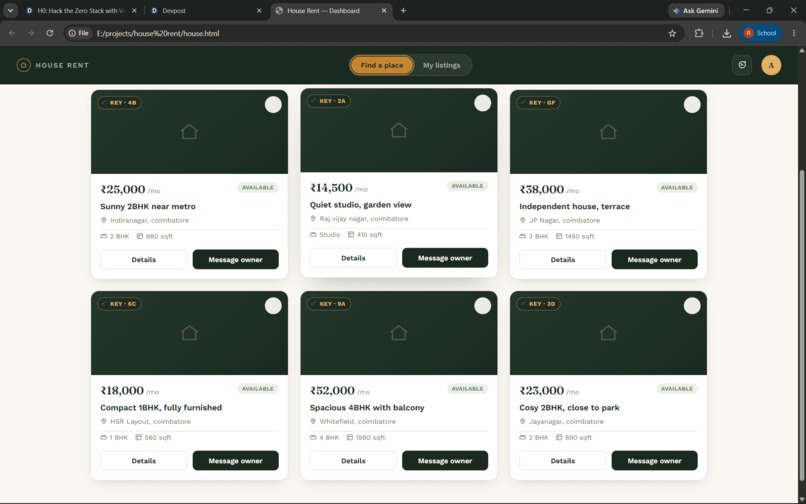 HOUSE RENT – screenshot 2