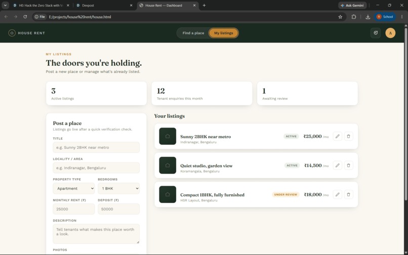 HOUSE RENT – screenshot 3