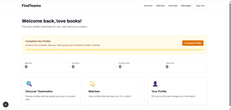 FindTeamo – screenshot 2