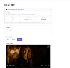 Intelligent Content Moderation System (SentriAI) – screenshot 3