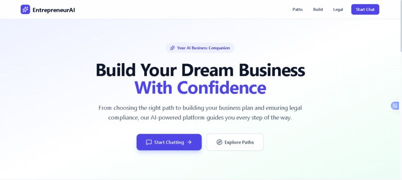 Entrepreneurs AI – screenshot 1