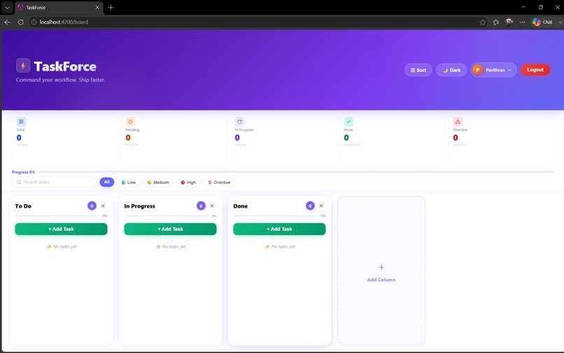 TaskForce – screenshot 1