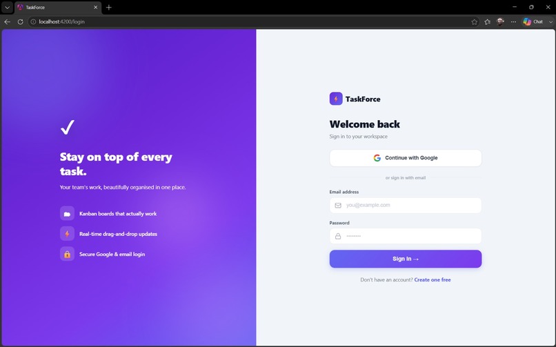 TaskForce – screenshot 2