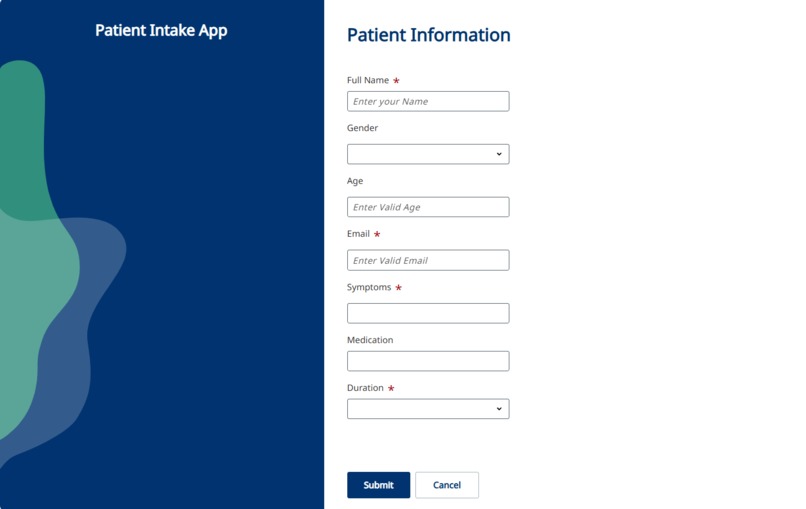 Intelligent Patient Triage System – screenshot 1