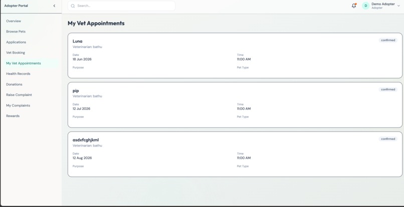 Pet Adoption Portal – screenshot 5