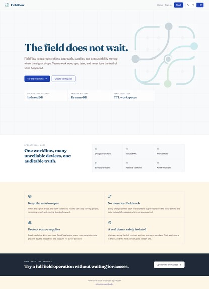 FieldFlow – screenshot 1