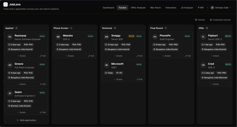 JobLens – screenshot 2