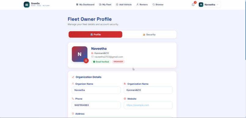 Smart Vehicle rental service – screenshot 5