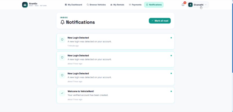 Smart Vehicle rental service – screenshot 9